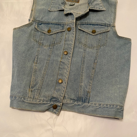 Jean Blue 100% Cotton Jean Vest - Picture 3 of 5